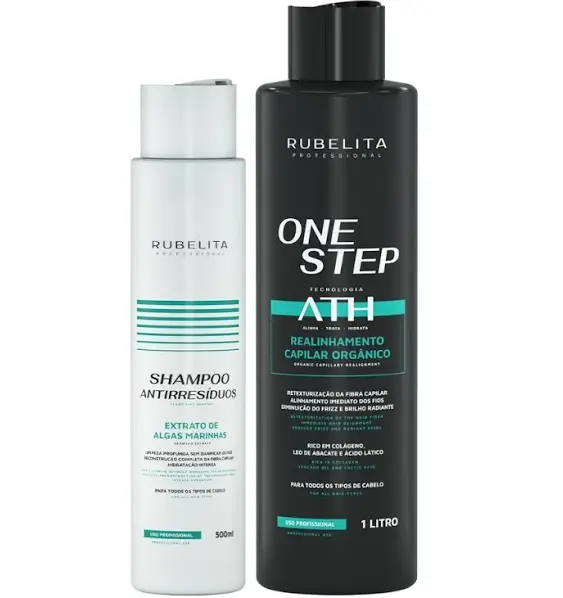 Ath Organic One Step Progressive + Anti Residue Shampoo Kit 2 Itens - Rubelita 1