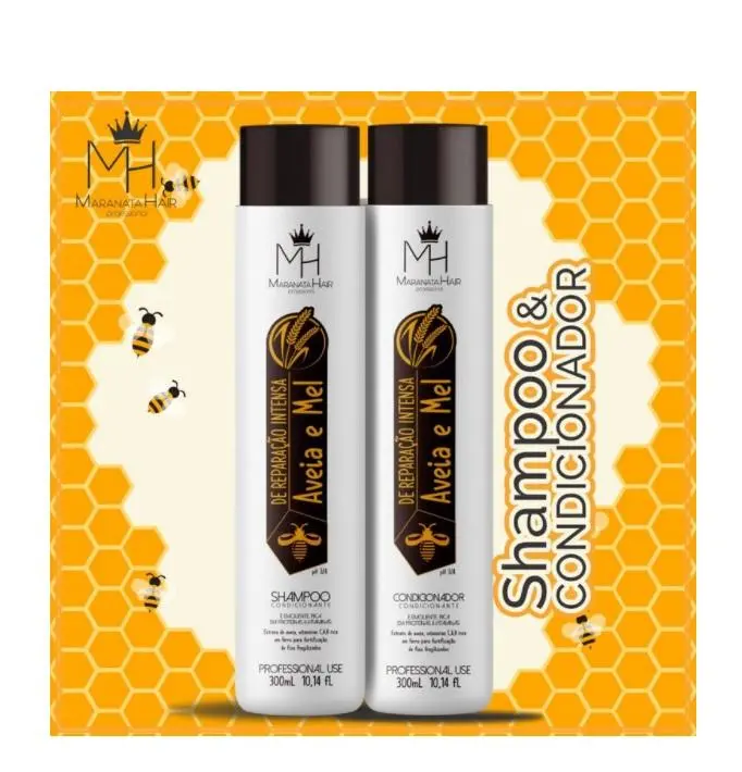 Aveia Mel Oat Honey Growth Revitalizing Treatment Kit 2X300ml - Maranata Hair 1
