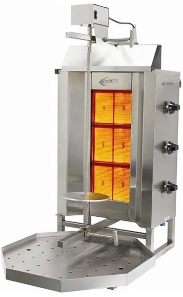 Axis 90 Lb Gas Vertical Broiler 3 Burner, Ax-Vb3 1