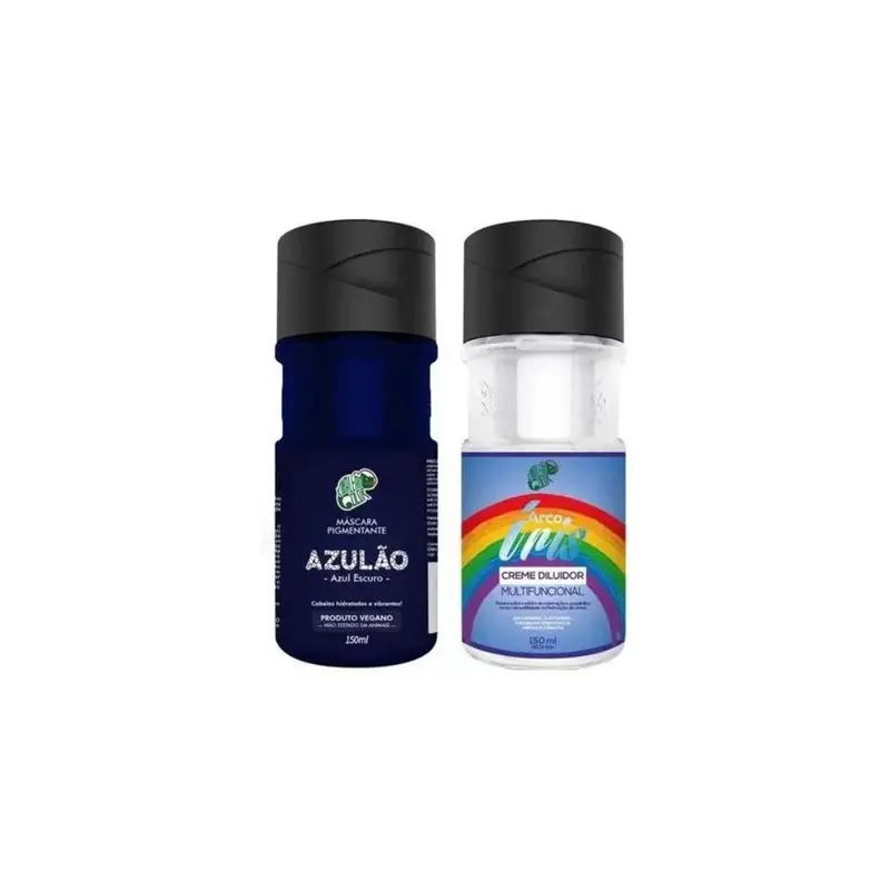 Azulao Blue Tinting Pigment + Diluter Cream Hair Color Kit 2X 150Ml Kamaleao 1