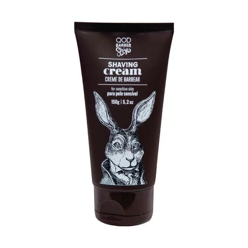 Barber Men's Beard Shaving Cream Coconut Oil Moisturizing Refresh 150G - Qod 1