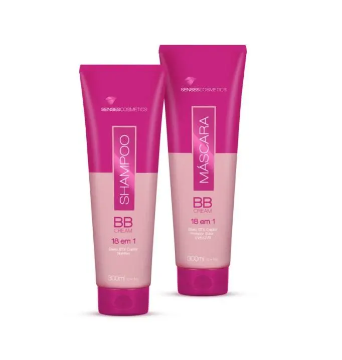 Bb Cream Deep Hair Mask  Effect Nourishing Sunscreen 18 In 1 Treatment Kit 2X300ml - Senses 1