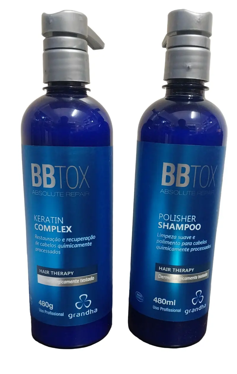 Bbtox Absolute Repair Keratin Complex Antioxidant Treatment Kit 2X480g - Grandha 1