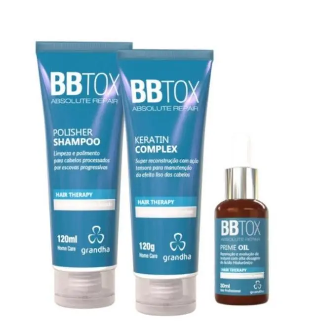 Bbtox Absolute Repair Keratin Complex Antioxidant Treatment Kit 3 Prod - Grandha 1
