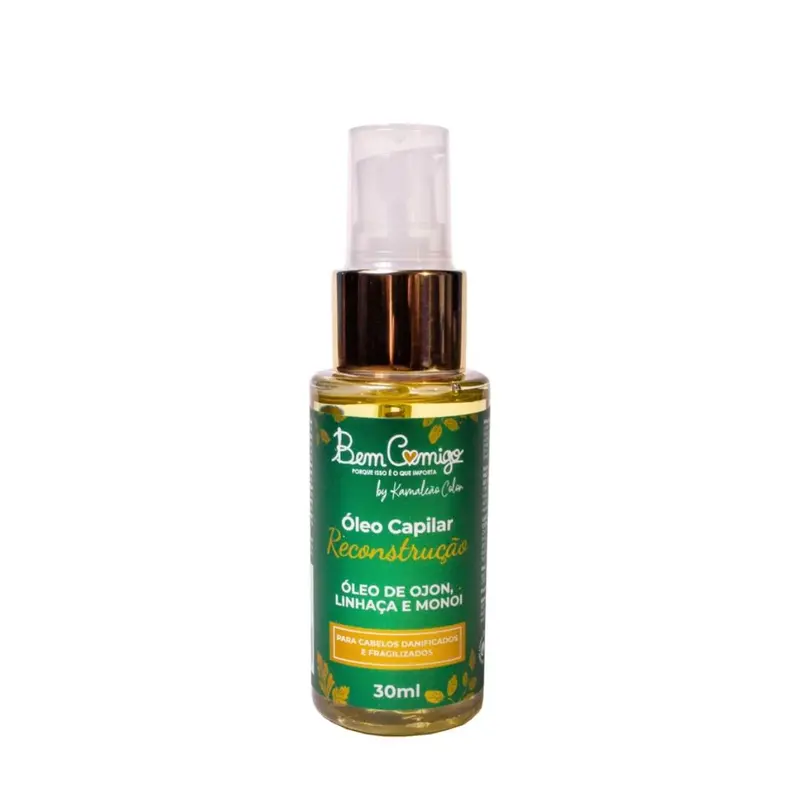 Bem Comigo Hair Reconstruction Oil Ojon Linseed Monoi 30Ml - Kamaleão Color 1