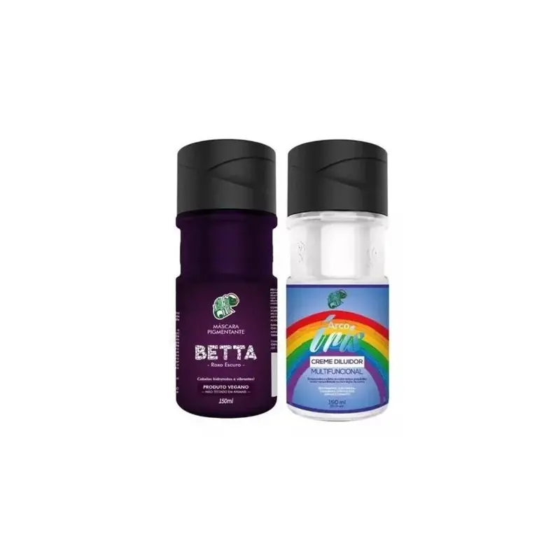 Betta Purple Tinting Pigment + Diluter Cream Hair Color Kit 2X 150Ml Kamaleao 1