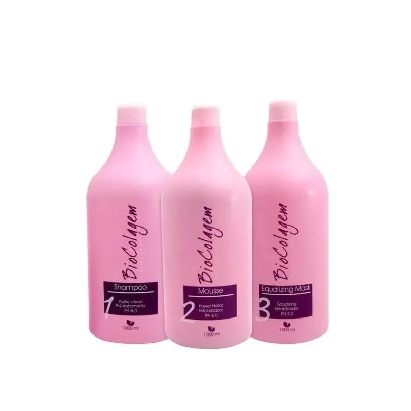 Biocolagem Biocollage Progressive Brush Blond Hair Kit 3X1000ml - Manga Rosa 1