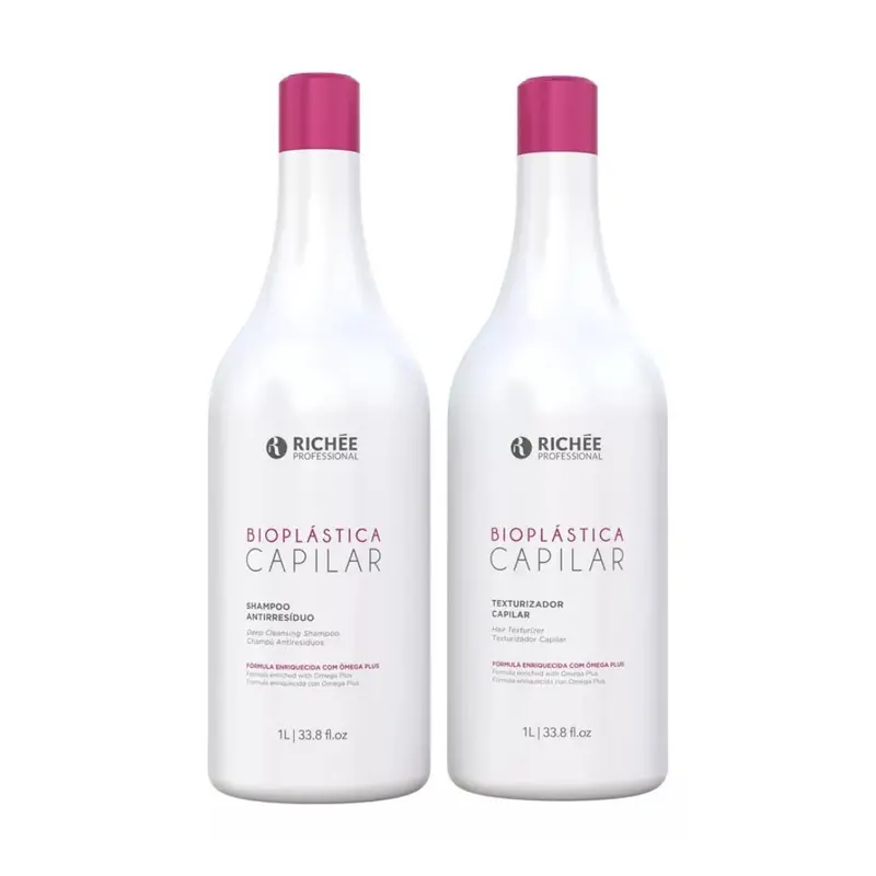 Bioplastic Thermal Sealing Hair Alignment Texturizer Kit 2X 1L Richée 1