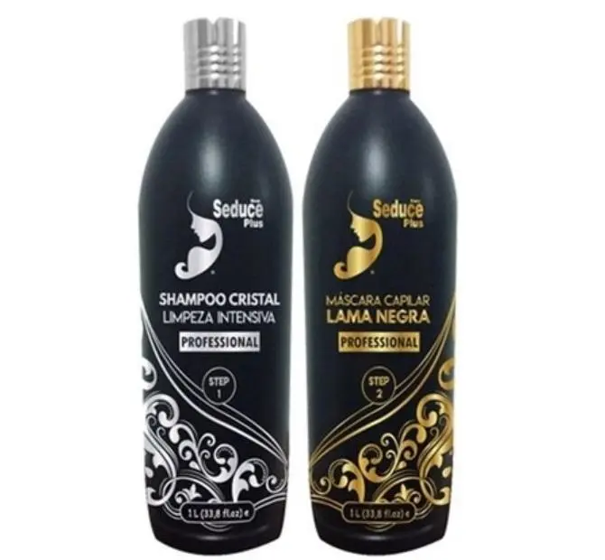 Black Mud Thermal Crystal Treatment Progressive Brush Kit 2X1l - New Seduce 1