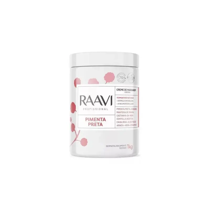 Black Pepper Thermoactive Thermogenic Body Cream Massage 1Kg Raavi 1