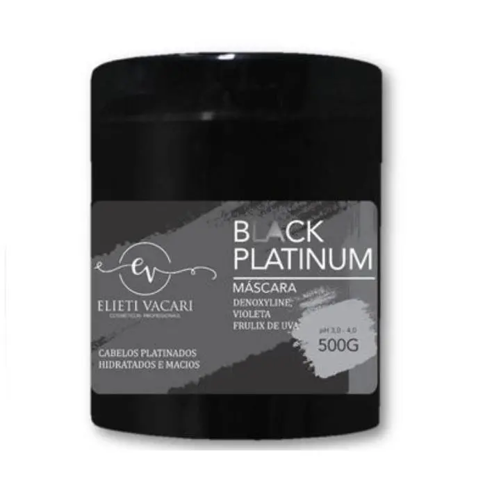 Black Platinum Tinting Denoxyline Violet Grape Hair Mask 500G - Elieti Vacari 1