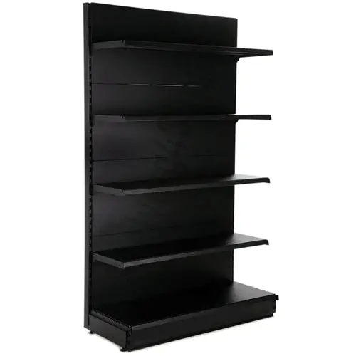 Black Single Sided Gondola Supermarket Shelving Yd-S003b-A 1
