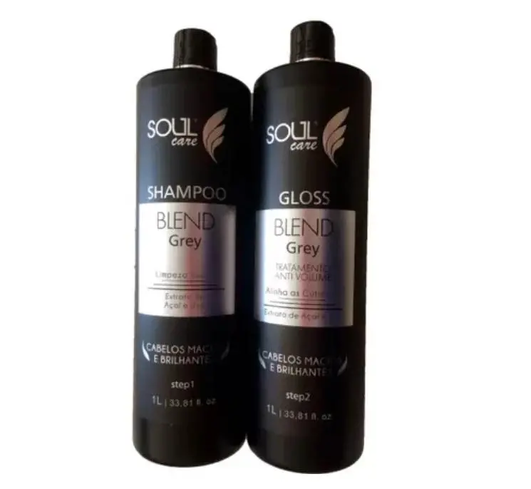 Blend Gray Brightness Softness Volume Reduction Treatment Kit 2X1l - Soul Care 1