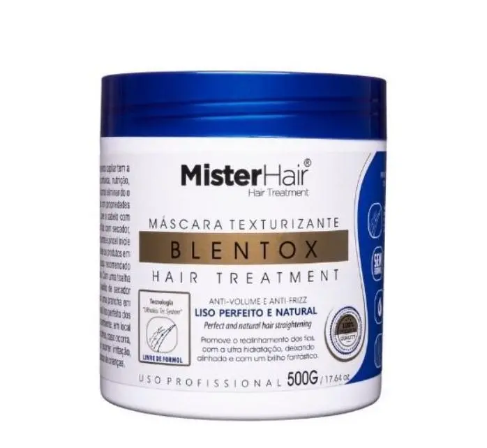 Blentox Texturizing Anti Volume Anti Frizz Straightening Mask 500G - Mister Hair 1