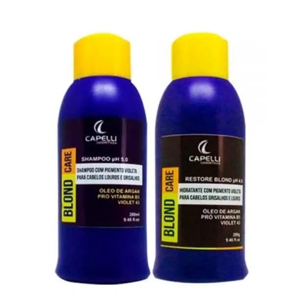 Blond Care Argan Pro Vitamin B5 Violet 43 Daily Maintenance Kit 2X280 - Capelli 1