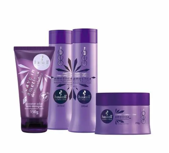 Blond Gray Hydra Hair Smoothness Silky Touch Treatment Amethyst 4 Prod - Haskell 1