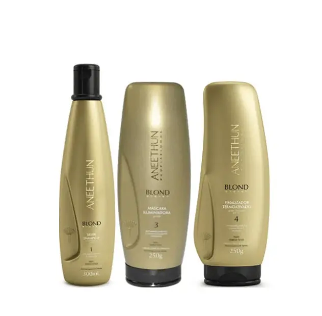 Blond System Shine Softness Hair Color Maintenance Kit 3 Itens - Aneethun 1
