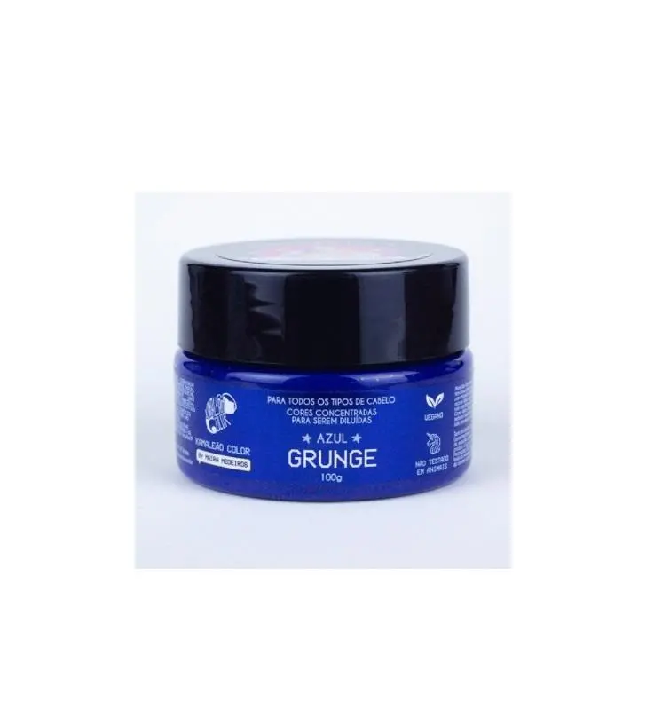 Blue Grunge Tinting Pigment Maíra Medeiros Hair Mask 100Ml - Kamaleão Color 1