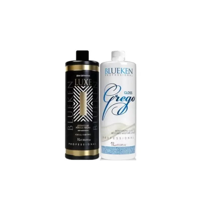 Blueken Luxe Semi Definitive + Grego Moisturizing Gloss Progressive Brush Kit 2X1l 1