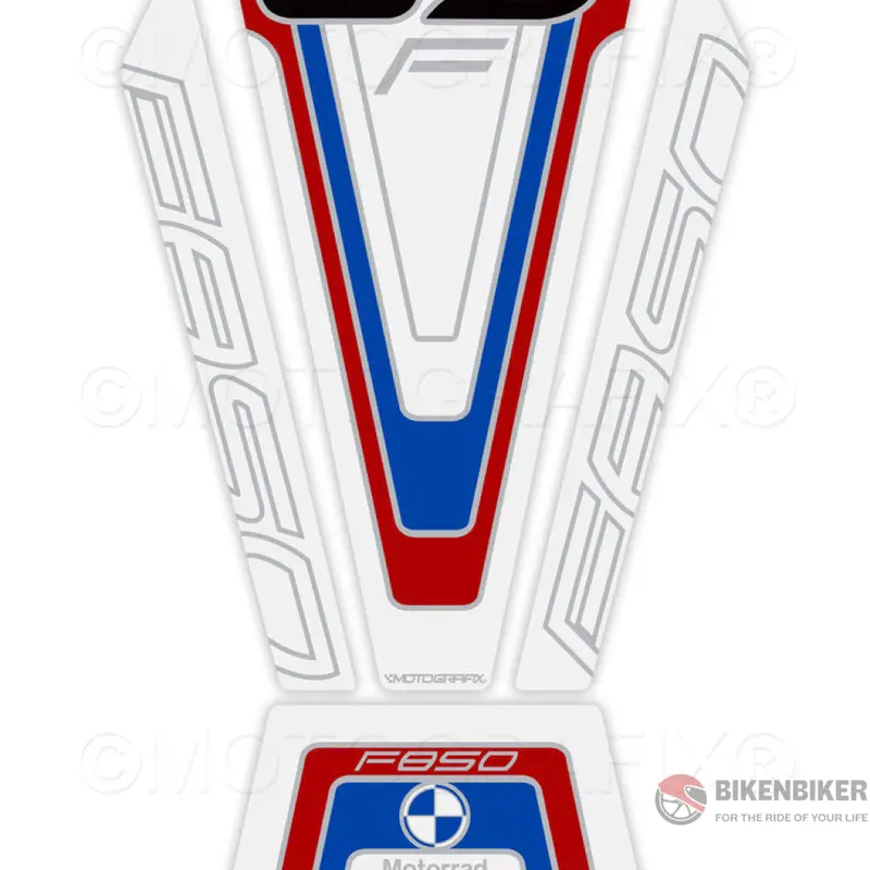 Bmw F850gs 2018 2019 White Motorcycle Tank Pad Protector 3D Gel Tb038msw Motografix 1