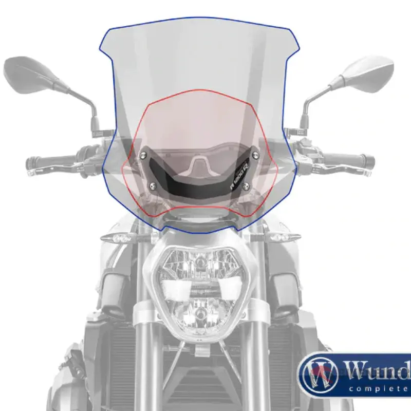 Bmw R1200r Ergonomics - Touring Windscreen - Wunderlich 1