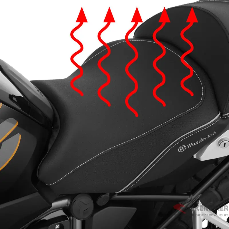 Bmw R1250 Gs/A Ergonomics - "Activecomfort" Heated Front Seat - Wunderlich 1