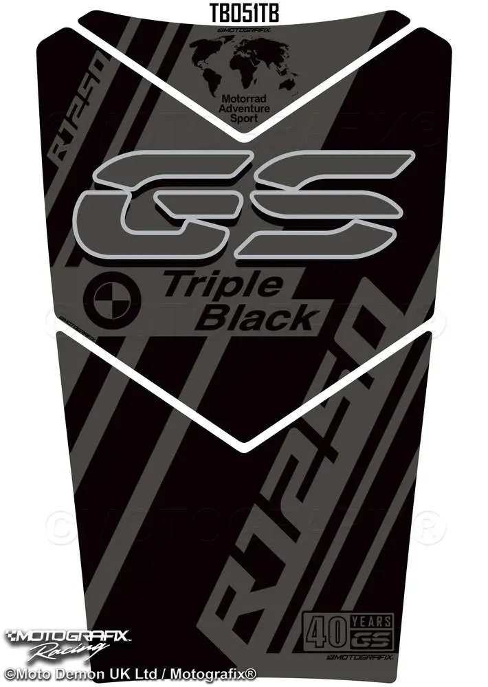 Bmw R1250gs Adventure 2020 - 2022 Motorcycle Tank Pad Protector Motografix 3D Gel. 1