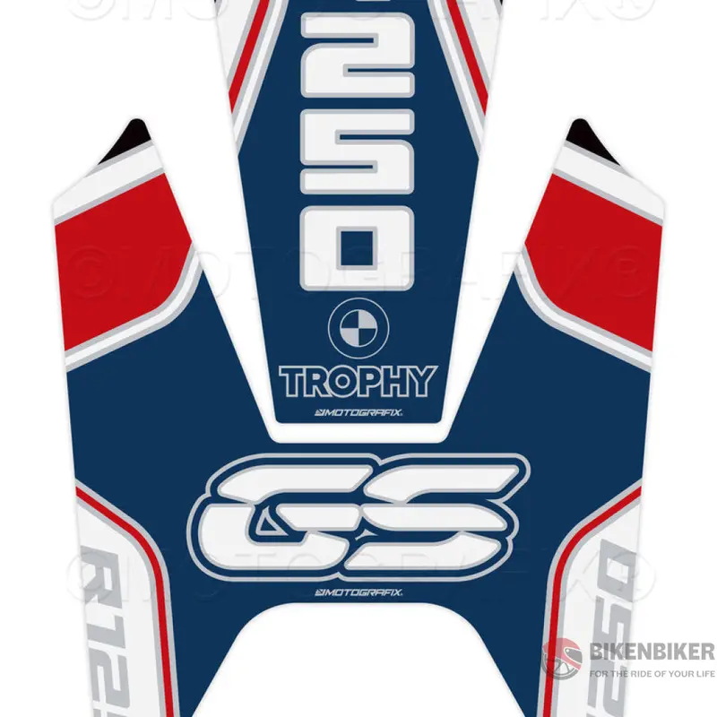 Bmw R1250gs Trophy 2022 - 2023 Motorcycle Tank Pad Protector Motografix 3D Gel -Tb062wbr 1