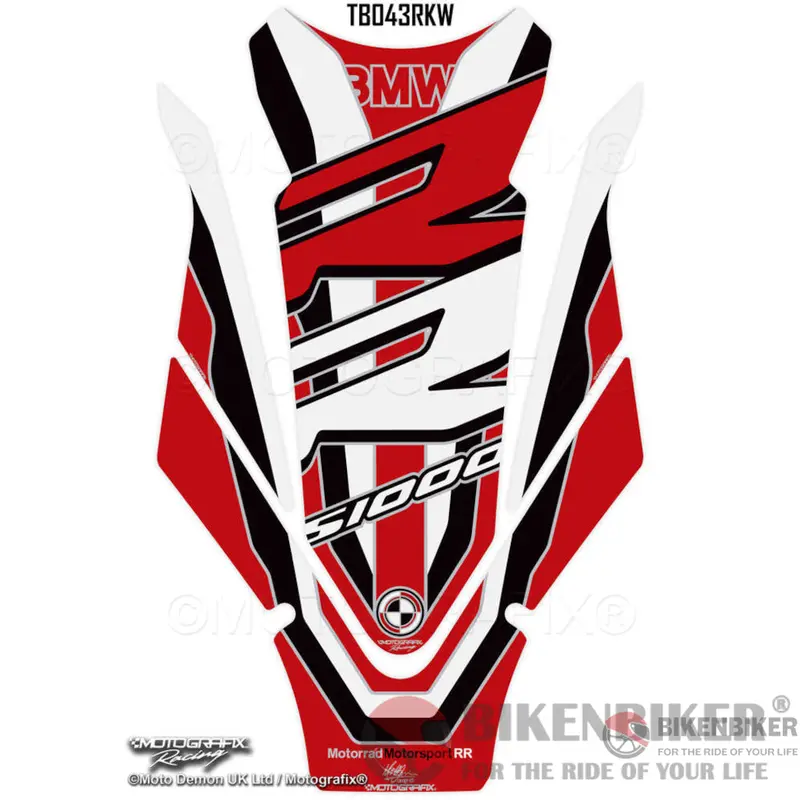 Bmw S1000rr 2019 - 2021 Motorrad Motorcycle Gel Tank Pad Protector Tb043rkw-Motografix 1