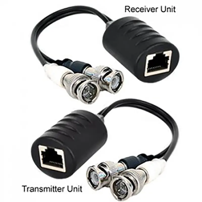 Bnc Video Audio Extender Over Cat5e Cat6 Cat7 Cable 1
