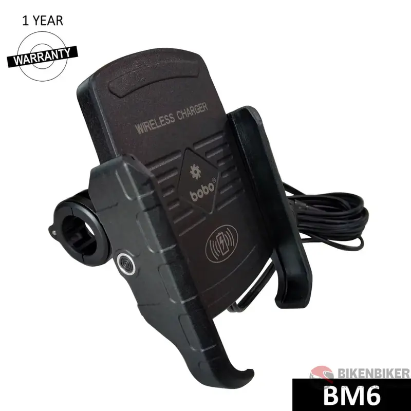Bobo Bm6 Jaw-Grip Mobile Phone Holder Mount (Black)-Bobogears 1