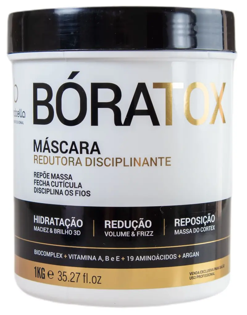 Boratox Formol Free Deep Hair Mask Mass Replenishment Organic Hair Mask 1Kg - Borabella 2