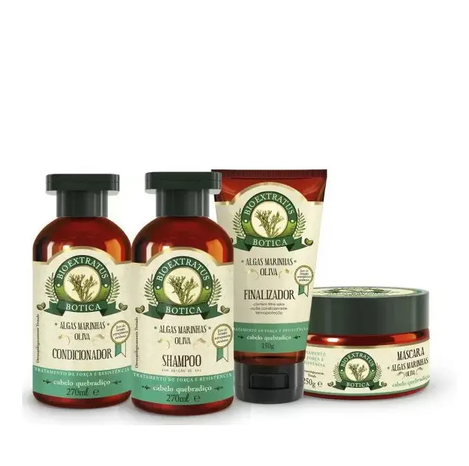 Botica Algas Algae Brittle Hair Strengthening Treatment Kit 4 Itens - Bio Extratus 1