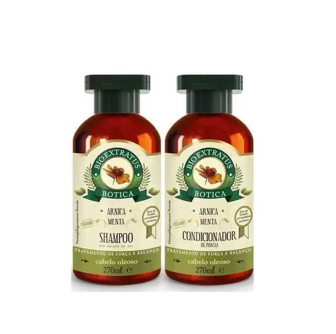 Botica Arnica Oily Hair Strenght Shine Growth Treatment Kit 2X270ml - Bio Extratus 1
