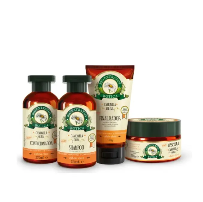 Botica Camomila Chamomile Hair Nutrition Treatment Kit 4 Itens - Bio Extratus 1
