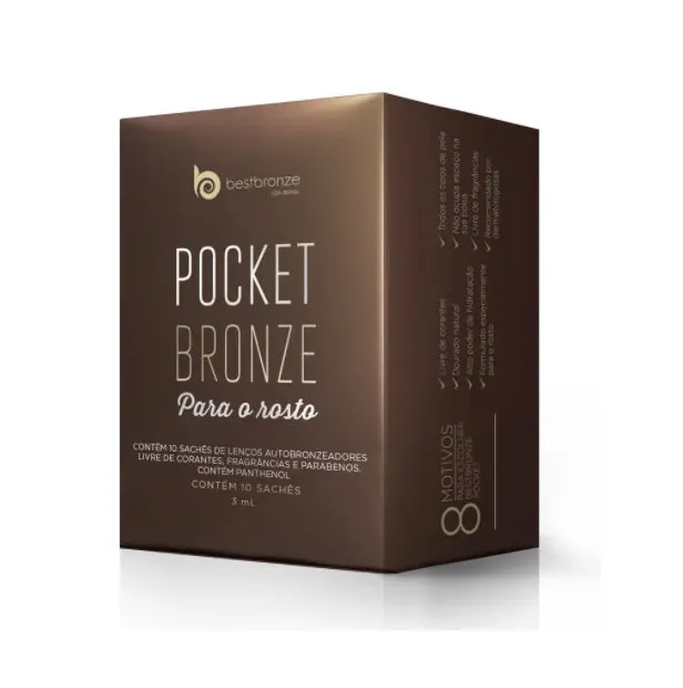 Brazilian Best Bronze Self Facial Skin Bronzer Pocket Wet Tissue Sachets 10 Units 1