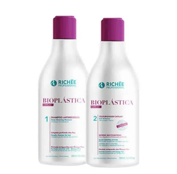 Brazilian Bioplasty Hair Cleaning Hydration Shine Treatment Kit 2X300ml - Richée 1