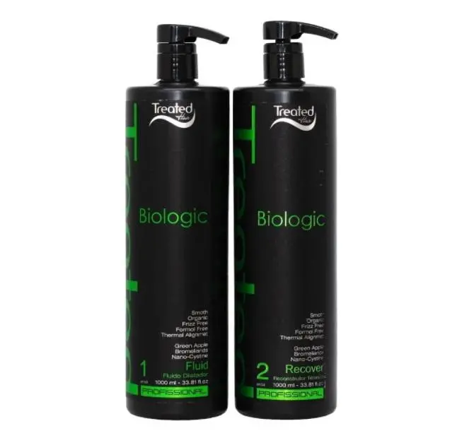 Brazilian Blowout Progressive Biologic Organic Smooth Kit 2X1l - Treated Hair 1
