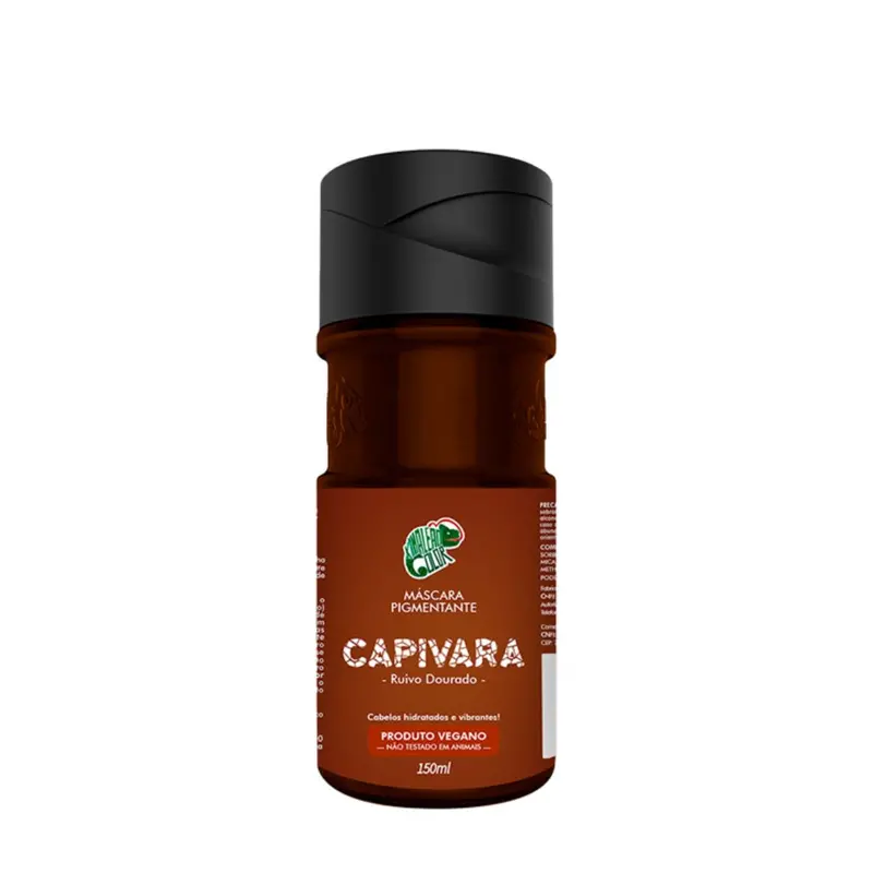 Brazilian Capivara Golden Red Tinting Pigment Vegan Mask 150Ml - Kamaleão Color 1