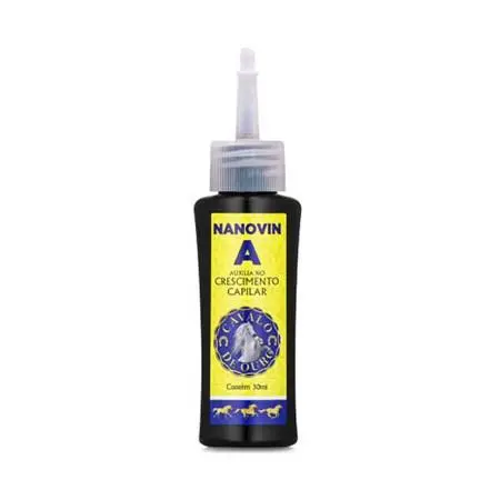 Brazilian Hair Treatment Nanovin A Hair Growth Golden Horse 30Ml - Nanovin 1