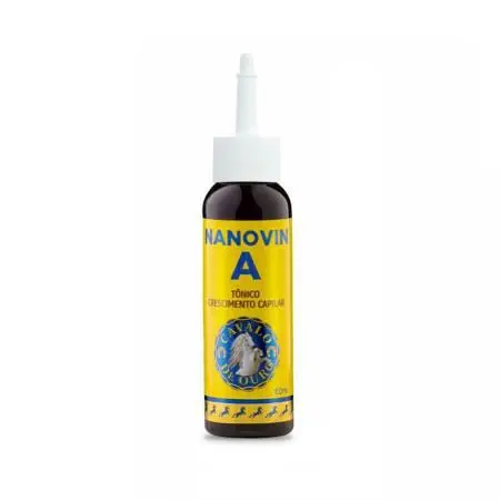 Brazilian Hair Treatment Nanovin A Hair Growth Golden Horse 60Ml - Nanovin 1