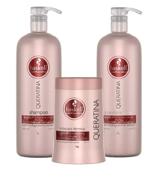 Brazilian Keratin Profesisonal Hair Treatment Kit 3X1l - Haskell 1
