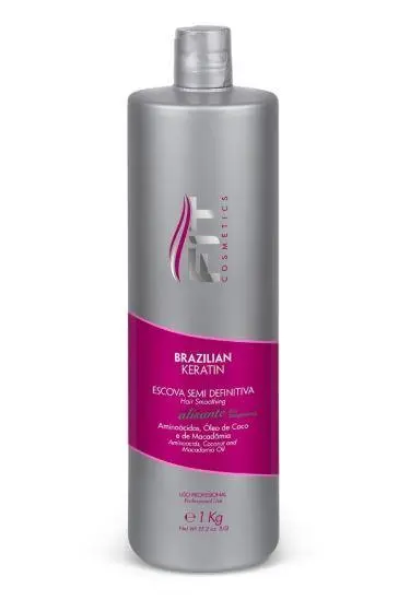 Brazilian Keratin Semi Definitive Hair Smoothing Treatment 1Kg - Fit Cosmetics 1