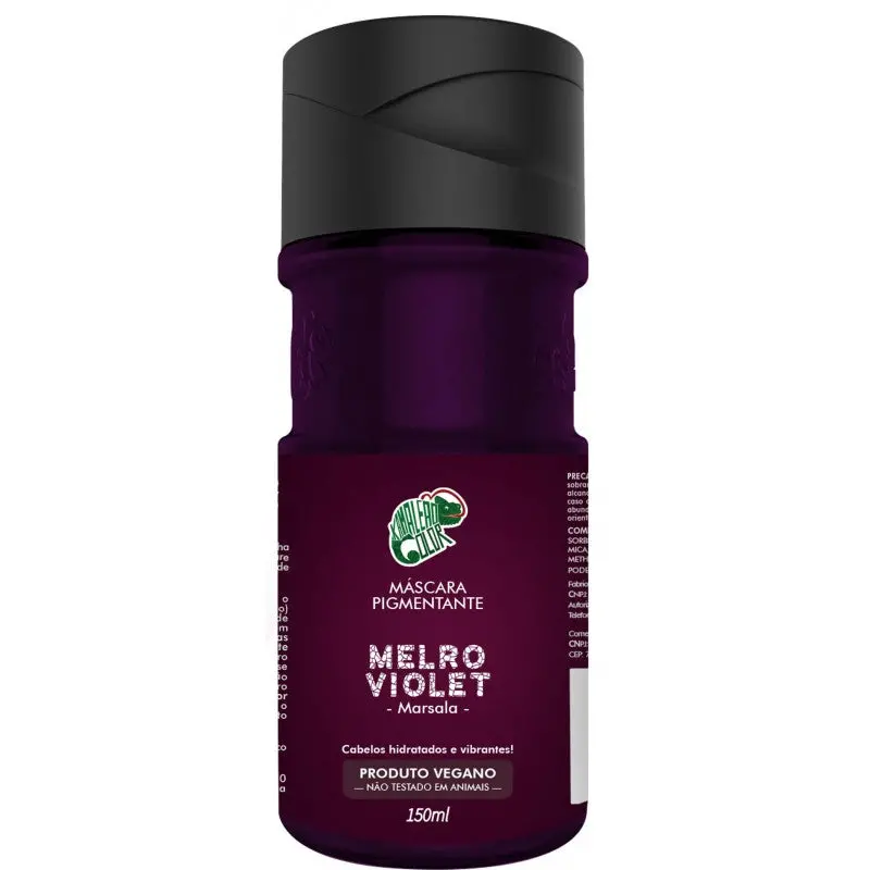 Brazilian Melro Violet Marsala Tinting Pigment Vegan Mask 150Ml - Kamaleão Color 1