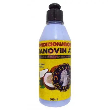 Brazilian Nanovin A Hair Growth Conditioner Golden Horse 300Ml - Nanovin 1