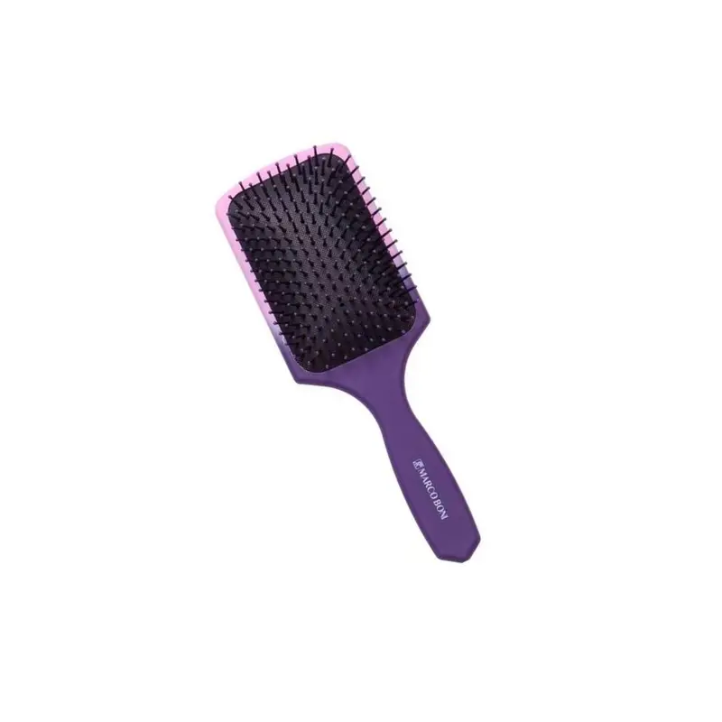 Brazilian Purple Soft Touch Cushion Racket Hairstyling Brush 7316 - Marco Boni 1