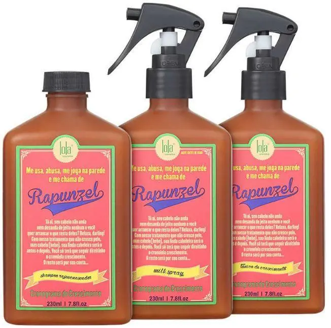 Brazilian Rapunzel Anti Fall Hair Growing Treatment 3 Products - Lola Cosmetics 1