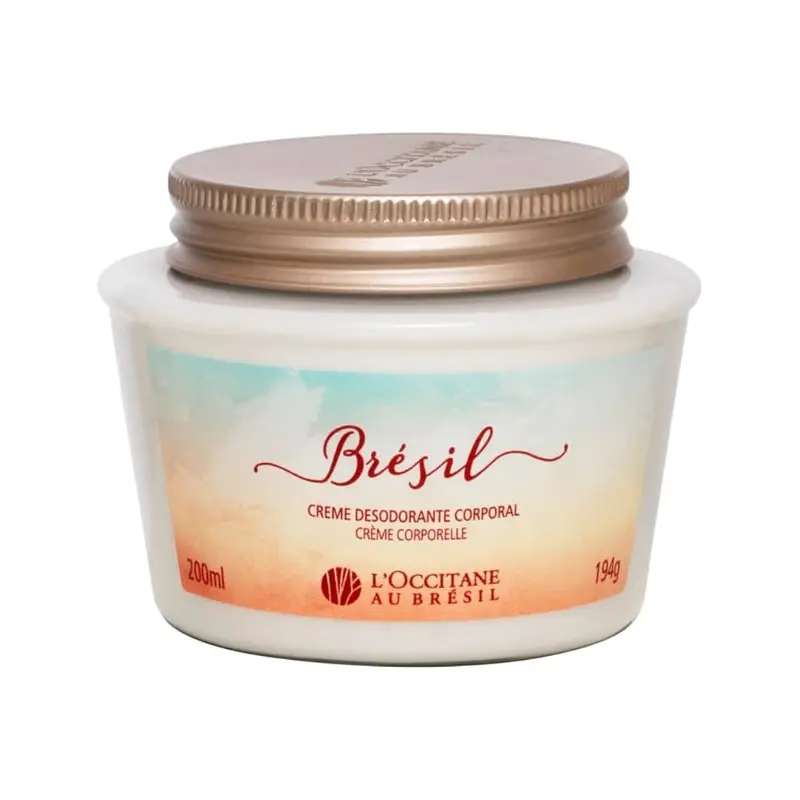Bresil Velvety Deodorant Body Cream Skin Care Moisturizing 200Ml L'occitane 1
