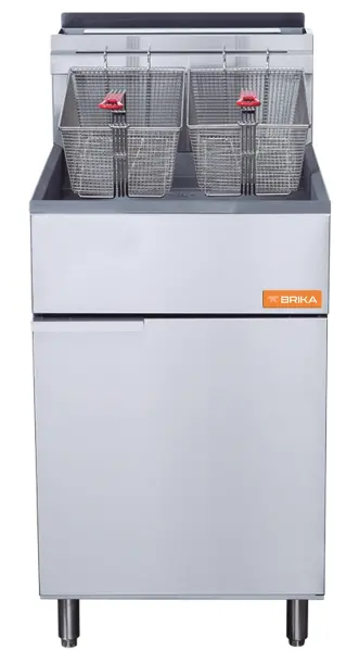 Brika 21" Natural Gas 70 Lb. Fryer Bfr-70 1
