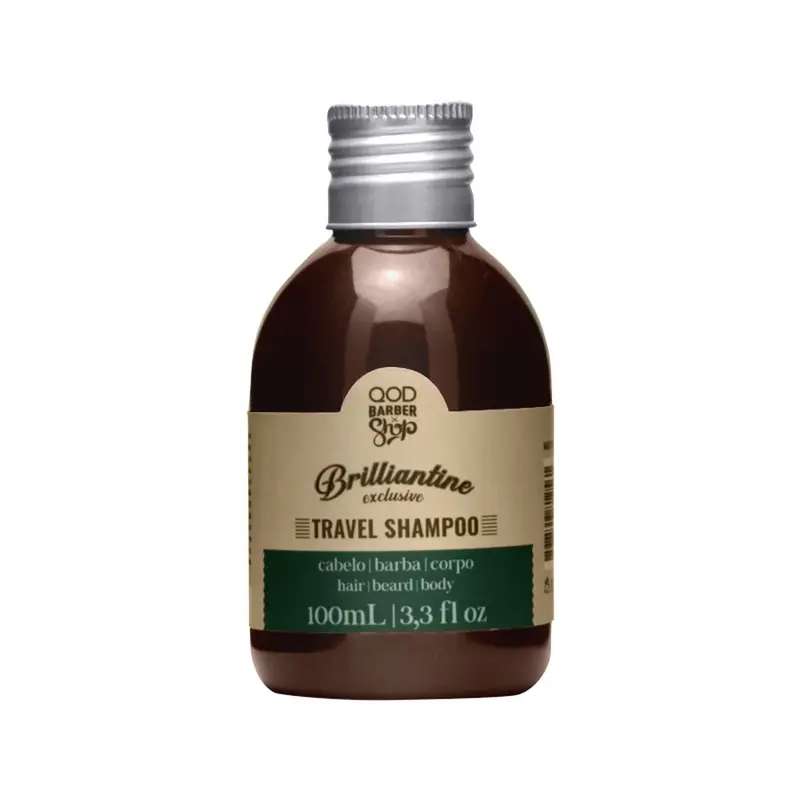 Brilliantine Exclusive Travel Shampoo Hair Cleansing Nourishing 100Ml - Qod 1